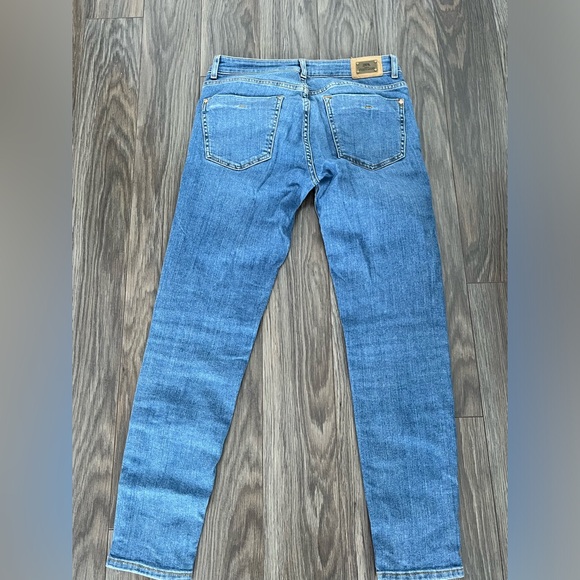 Zara blue skinny jeans mid waste size 4 - Picture 3 of 3